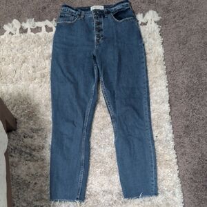 Abercrombie & Fitch Women's The Mom High Rise Blue Jeans- Curve Love Size 24/00